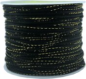 Satijn koord 2 mm goud draad rol