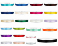 Dubbelzijdig satijn lint 6 mm - 50 meter