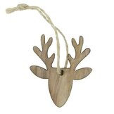 Kerst houten label en hangers