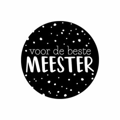 Juf meester school stickers