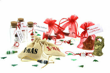 Kerst zakjes stickers labels