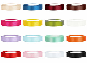 Satijn lint 1 cm breed op=op