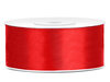 Satijn lint 25 mm Rood