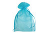 Organza zakjes 5 x 7 cm aqua