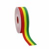 Lint carnaval 25 mm breed rood geel groen
