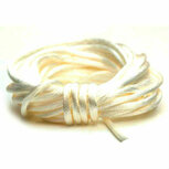 Satijn koord 2 mm donker ivoor