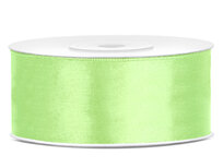Satijn lint 25 mm pastelgroen