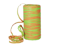 Raffia oranje groen