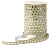 Krullint ster beige zilver 10 meter