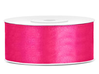 6 meter Satijn lint 25 mm fuchsia