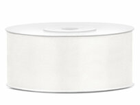 6 meter Satijn lint 25 mm ivoor