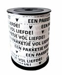 Krullint een pakketje vol liefde wit zwart 10 meter