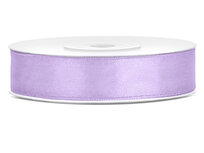 Dubbelzijdig satijn lint 1 cm breed lavendel