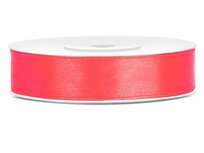 Satijn lint 12 mm neon fuchsia