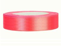 Satijn lint 1 cm donker zuurstok roze