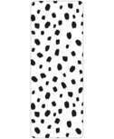 Sluitsticker wit met zwarte vegen