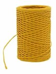 Papierdraad geel 2 mm dik op rol