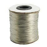 Satijn koord 2 mm zilver 50 yard rol - 45 meter