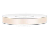 Satijn lint 6 mm donker ivoor 6 meter