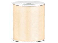 Satijn lint 100 mm licht zalm