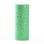 Tule lint 15 cm breed mint groen met glitter sterretjes