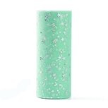 Tule lint 15 cm breed mint met glitter sterretjes