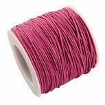Waxkoord 1 mm fuchsia 5 meter 