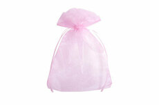 Organza zakjes 20 x 30 cm roze