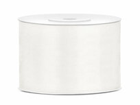 Satijn lint 50 mm ivoor 2 meter 