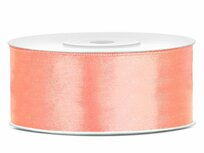 2 meter Satijn lint 25 mm zalmroze
