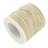 Waxkoord 1 mm ivoor 91 meter rol