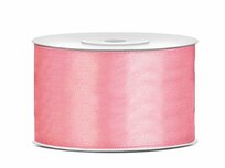 Satijn lint 38 mm breed oud roze 2 meter