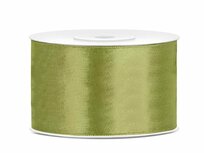 Satijn lint 38 mm breed zeegroen 2 meter