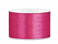Satijn lint 38 mm breed fuchsia 2 meter