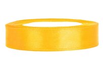 Satijn lint 2 cm breed zonnebloem geel