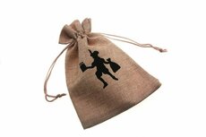 Jute zakjes pakjes piet 9.5 x 13.5 cm