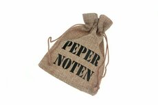 Jute zakjes pepernoten 9.5 x 13.5 cm