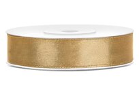 Satijn lint 12 mm antiek bruin