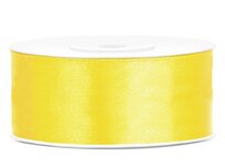 6 meter Satijn lint 25 mm geel
