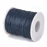 Waxkoord 1 mm donker blauw 5 meter 
