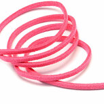 2.5 meter Suede koord 3 mm felroze