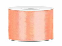 Satijn lint 50 mm zalm roze 2 meter 