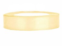 Satijn lint 1 cm vanille