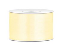 Satijn lint 38 mm breed donker ivoor 2 meter