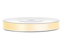 Satijn lint 6 mm breed donker ivoor