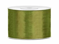 Satijn lint 50 mm olijfgroen 2 meter 