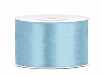 Satijn lint 38 mm breed licht blauw 2 meter