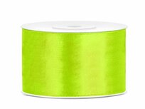 Satijn lint 38 mm breed neon groen 2 meter