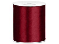 Satijn lint 100 mm Bordeaux rood