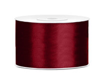 Satijn lint 38 mm Bordeaux rood